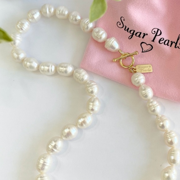 Baroque Pearl Necklace with 14K Round Toggle - Picture 3 of 5